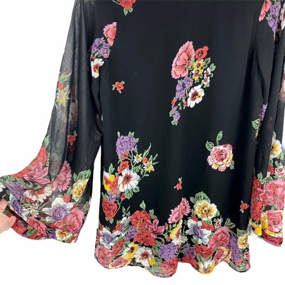 NWT SMYM MuMu Bombshell Dress Mini in Falling Floral Babydoll Flowy Small - Picture 6 of 11